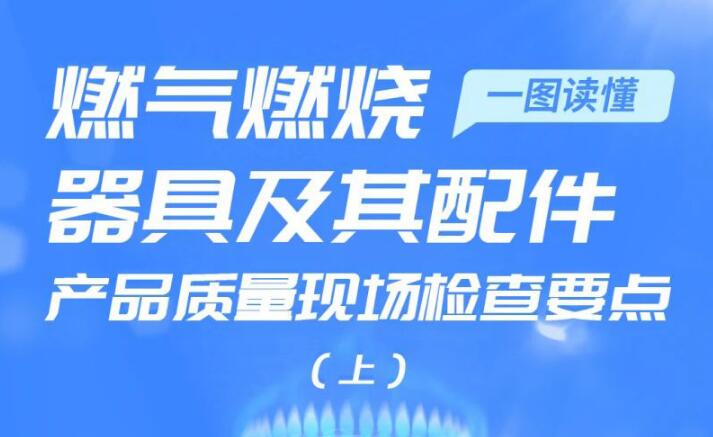 一图读懂丨燃气燃烧器具及其配件产品质量现场检查要点（上）